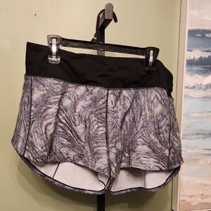 Lululemon Athletica Black and Gray Athletic Shorts